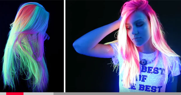 Sintonews Tendencias de Diciembre Hair Color Glow in the dark