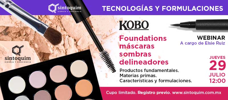 Webinar KOBO Foundation, mascara, delineador sombras