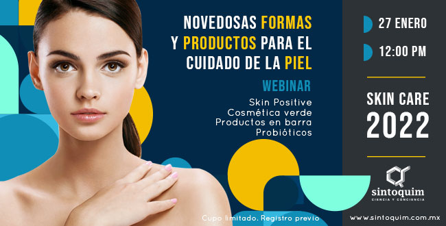 Webinar Skin Care 2022 Productos Novedosos
