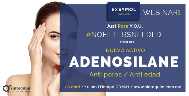Exsymol Adenosilane nuevo activo anti poros y antiedad